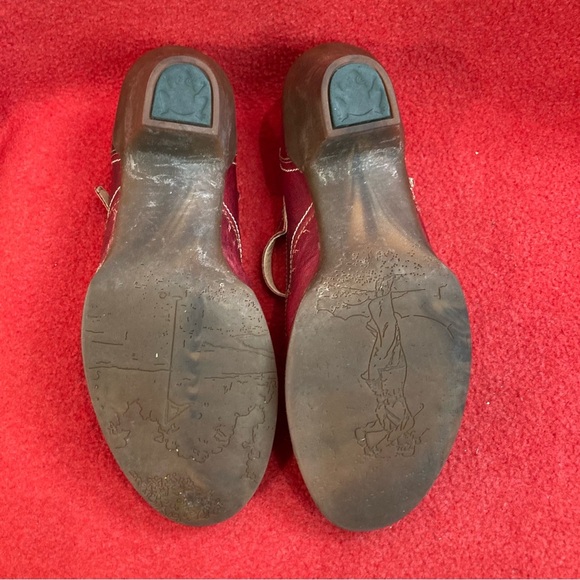 EL NATURALISTA Sz 38 T-Strap Low Heel Mary Jane Style Leather Almond Toe Shoes - Picture 9 of 10